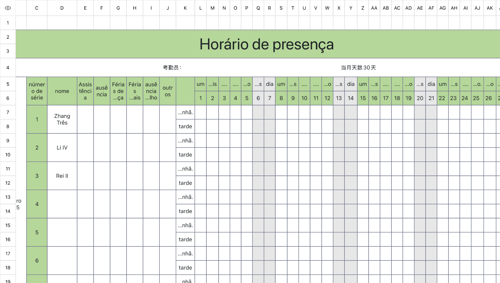 Lista prática verde claro